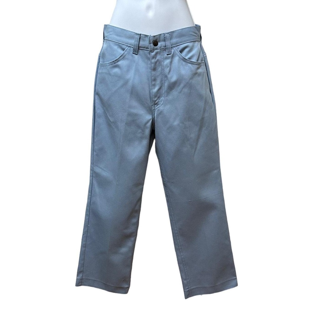 Vtg Levi's for Gals Sta-Prest Big E Retro Blue Pants Jeans 27" Waist NOS